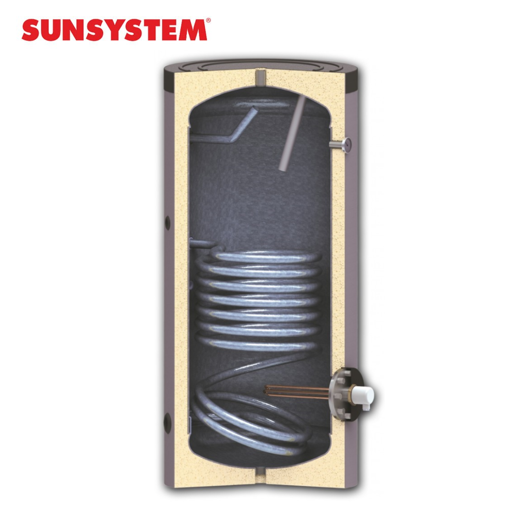 400 l Sunsystem emaliuotas vandens šildytuvas (boileris) šilumos siurbliams SN 400