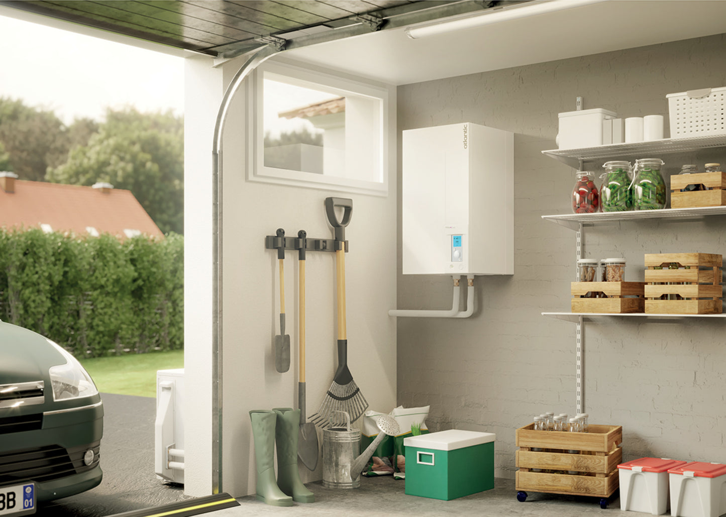 Šilumos siurblys oras/vanduo Atlantic Alfea Extensa A.I. 10kW R32