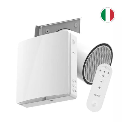 Mini rekuperatorius Adolus AD - L50H - W su drėgmės jutikliu ir WIFI