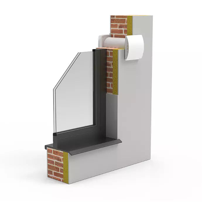 Mini rekuperatorius Adolus AD - L50H - W su drėgmės jutikliu ir WIFI