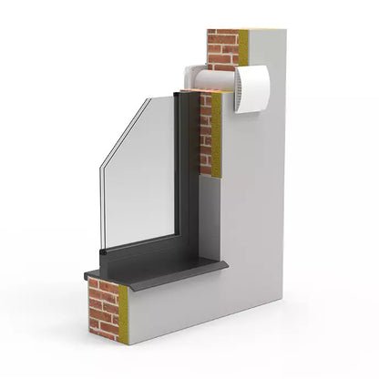 Mini rekuperatorius Adolus AD - L50H - W su drėgmės jutikliu ir WIFI