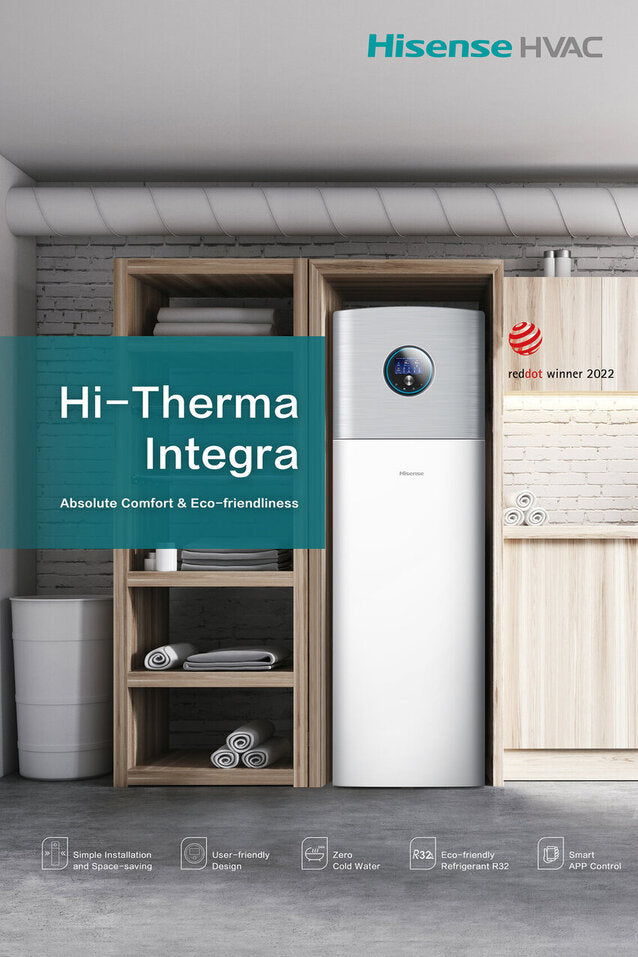 Šilumos siurblys oras/vanduo Hi-Therma Integra 10.0 kW su integruotu boileriu