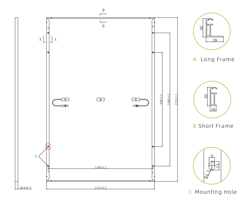 Saulės moduliai 440 W Jolywood HD108N-R0 N-type Bifacial Mono Module stiklas-stiklas