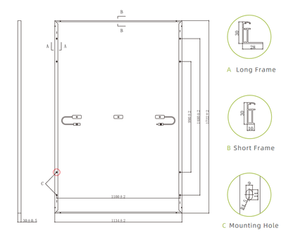 Saulės moduliai 440 W Jolywood HD108N-R0 N-type Bifacial Mono Module stiklas-stiklas