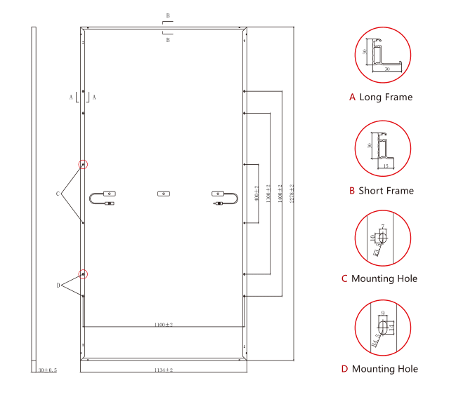 Saulės moduliai JW-HD144N-585W Jolywood N-type Bifacial Mono stiklas-stiklas