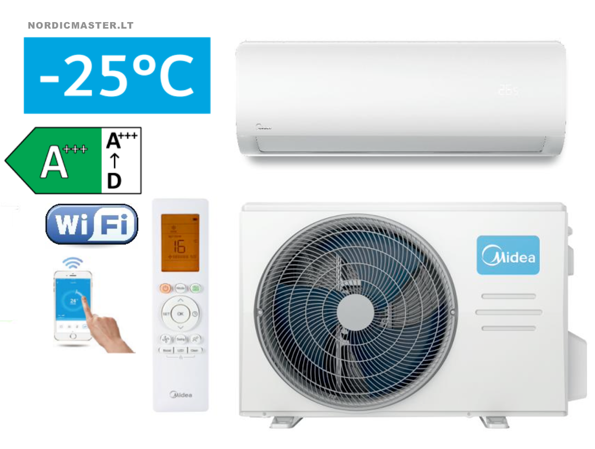 Midea Xtreme Save oro kondicionierius 3.5/3.98 kW, -25°C