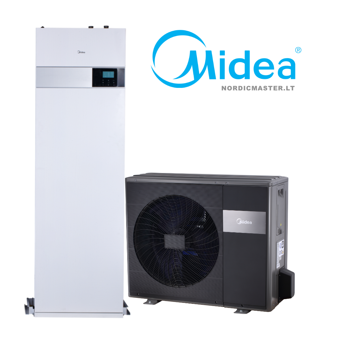 Šilumos siurblys oras/vanduo Midea M-THERMAL ARCTIC 12.1 KW, su integruotu boileriu