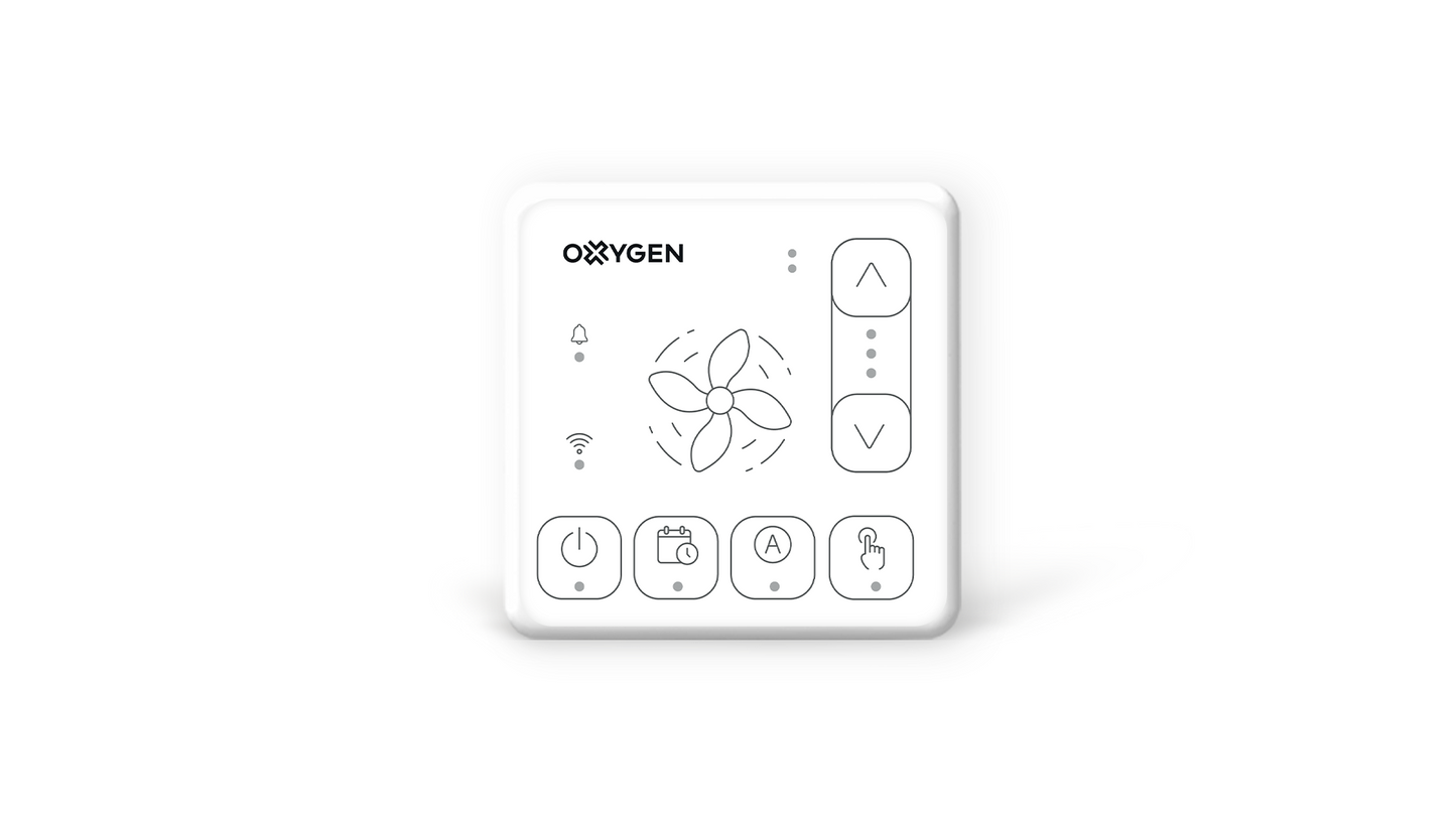 OXYGEN Easy pultas rekuperatoriui su WiFi ir Bluetooth baltas