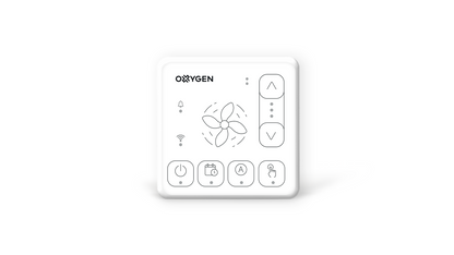 OXYGEN Easy pultas rekuperatoriui su WiFi ir Bluetooth baltas