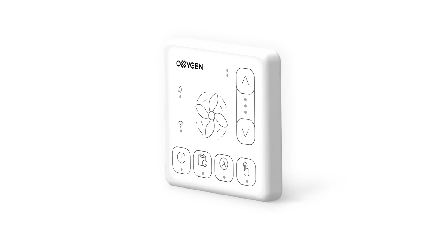 OXYGEN Easy pultas rekuperatoriui su WiFi ir Bluetooth baltas