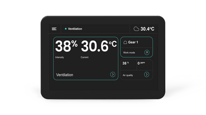 OXYGEN LCD SimpleTouch pultas su WiFi ir Bluetooth, juodas