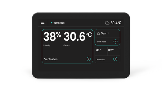 OXYGEN LCD SimpleTouch pultas su WiFi ir Bluetooth, juodas